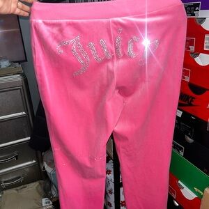 Juicy Couture Bling OG Velour Track Pants